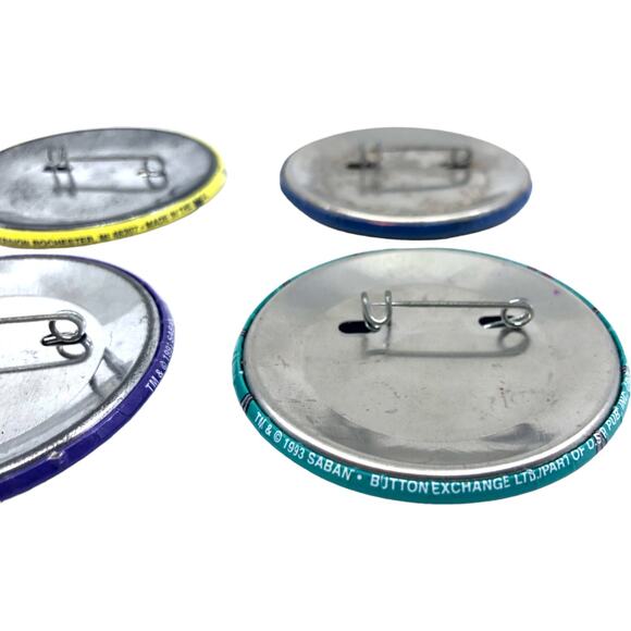 Mighty Morphin Power Rangers Vintage 1994 Lapel Pins [Set of 6] - Picture 5 of 7